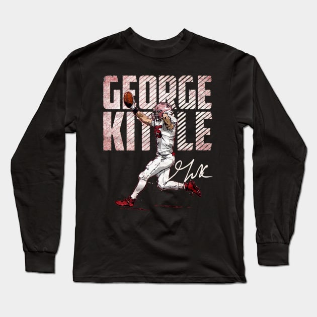 george kittle Long Sleeve T-Shirt by mazihaya pix